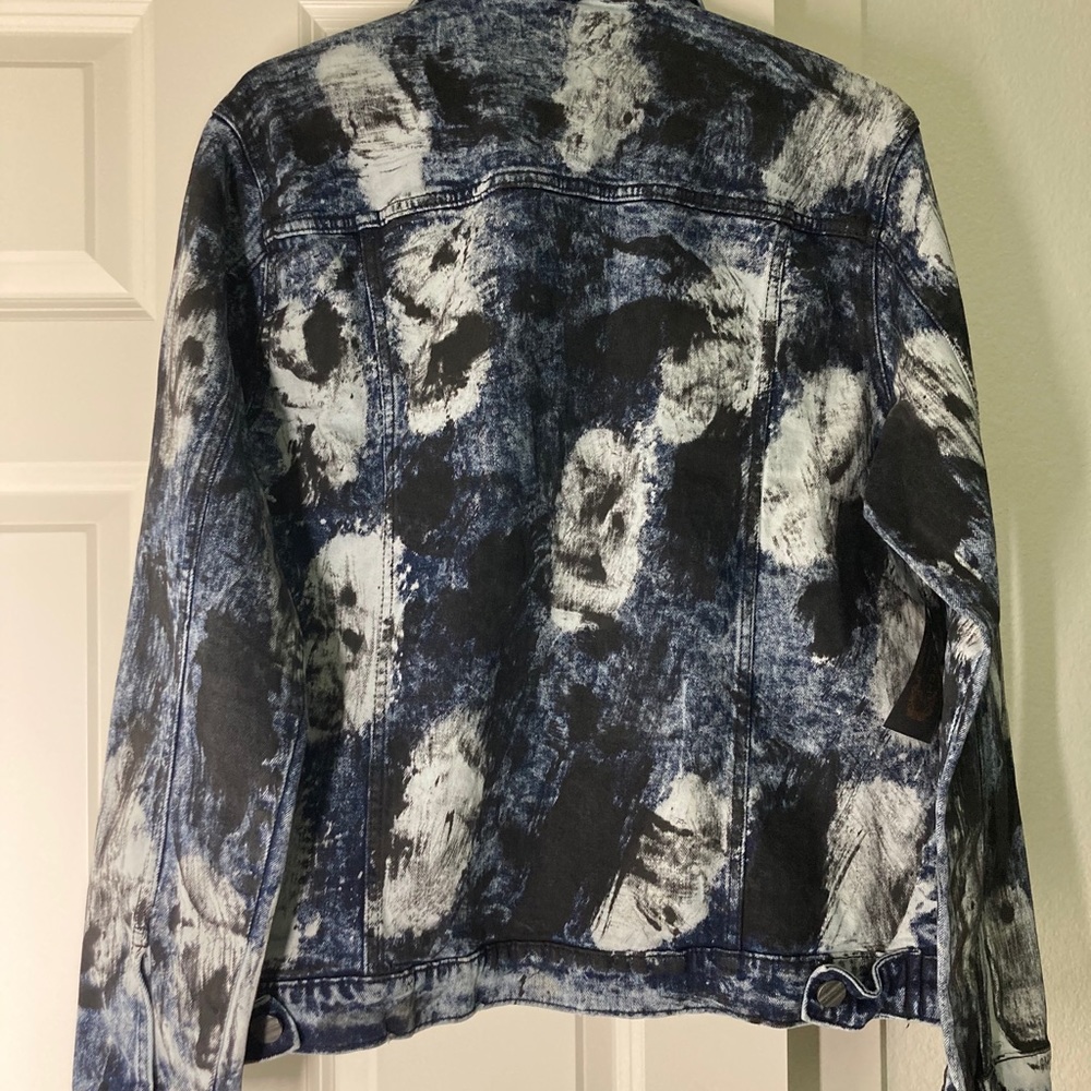 Modern denim jean jacket faded wash design